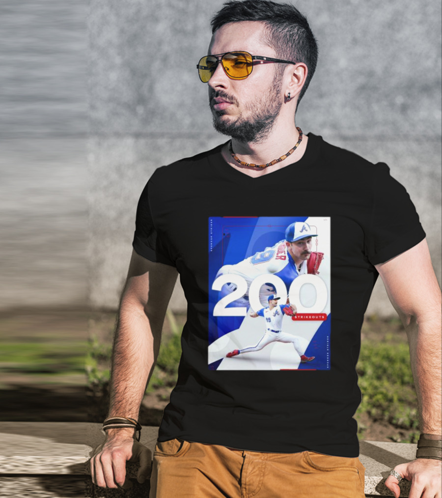 Spencer Strider 200 Strikeouts Season Braves Pitcher Milestone T-Shirt