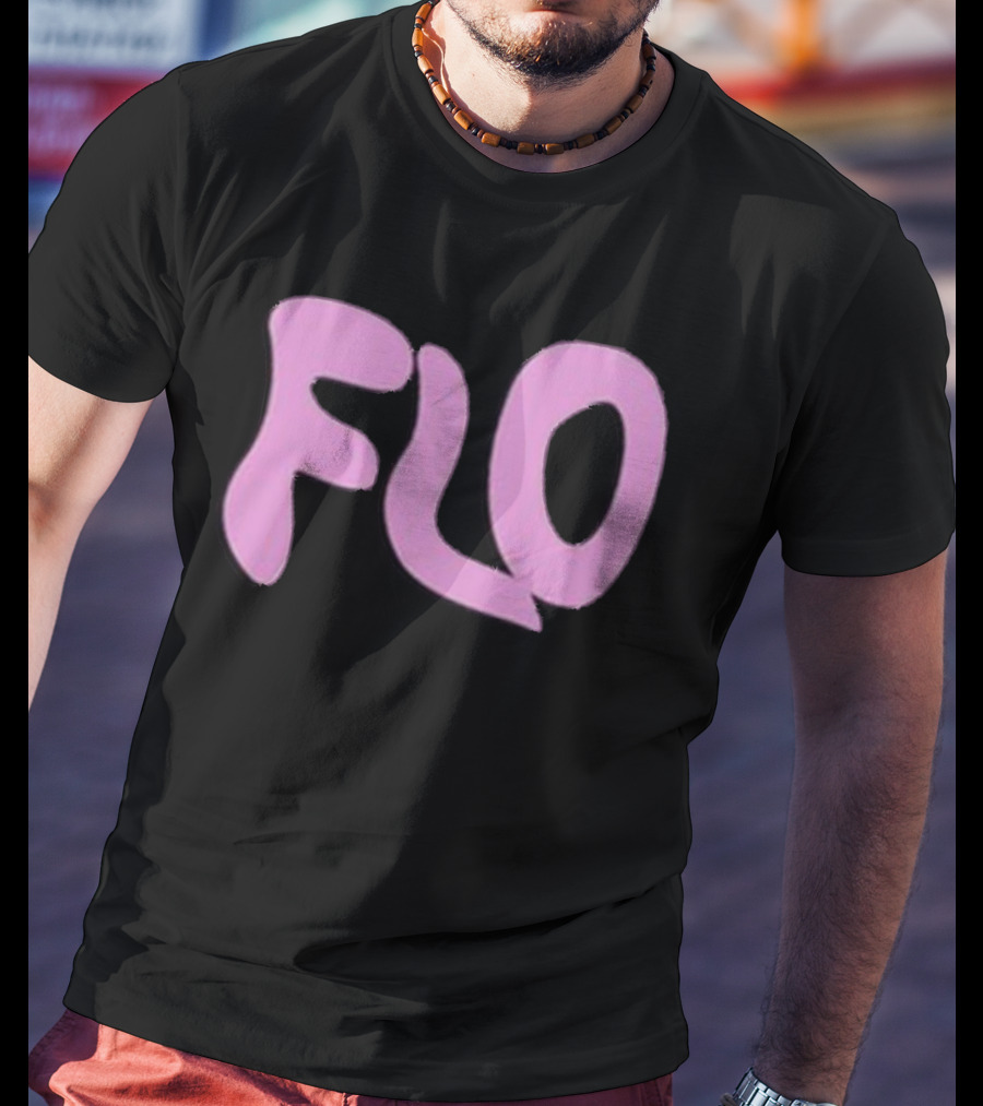 Jimmy Wearing Flo Vintage Style Pink T-Shirt