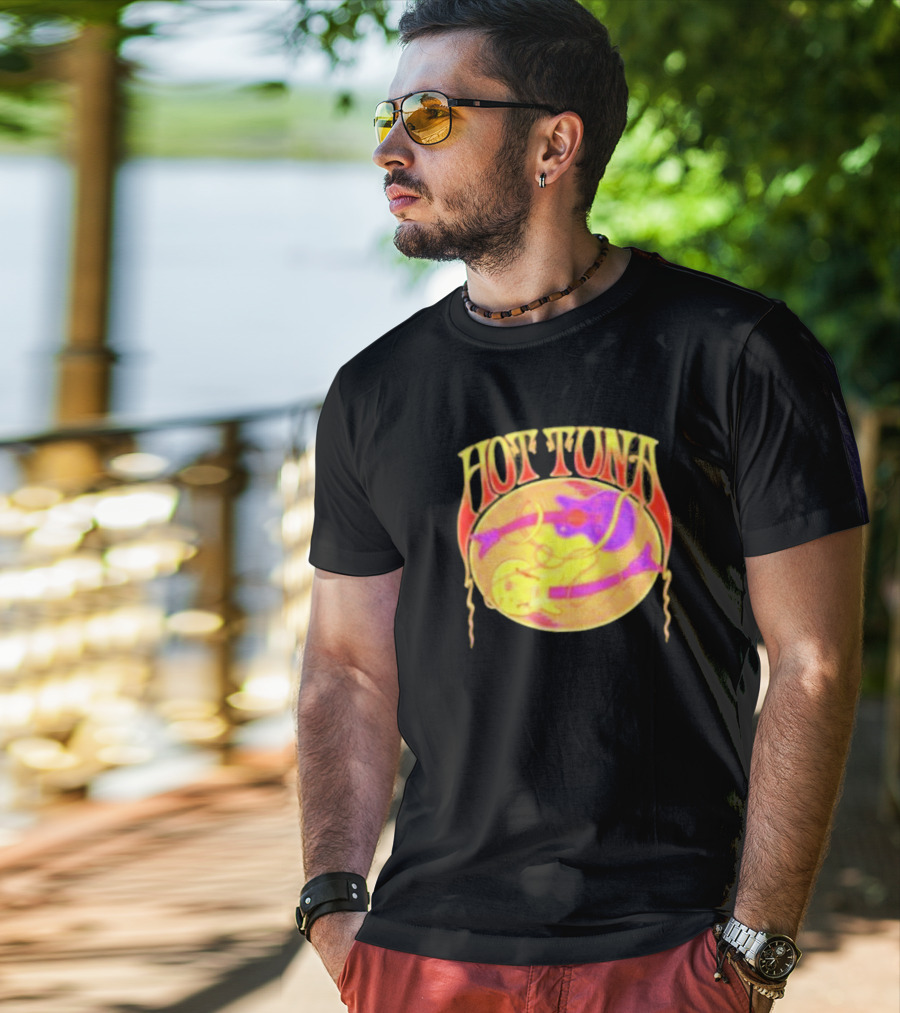 Hot Tuna Vintage Psychedelic Guitar T-Shirt