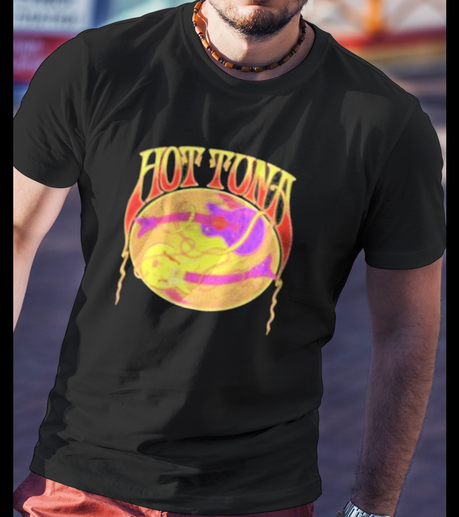 Hot Tuna Vintage Psychedelic Guitar T-Shirt