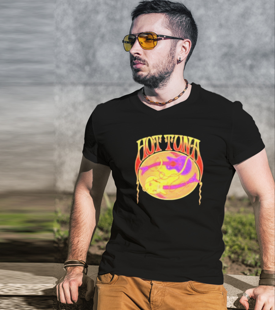Hot Tuna Vintage Psychedelic Guitar T-Shirt