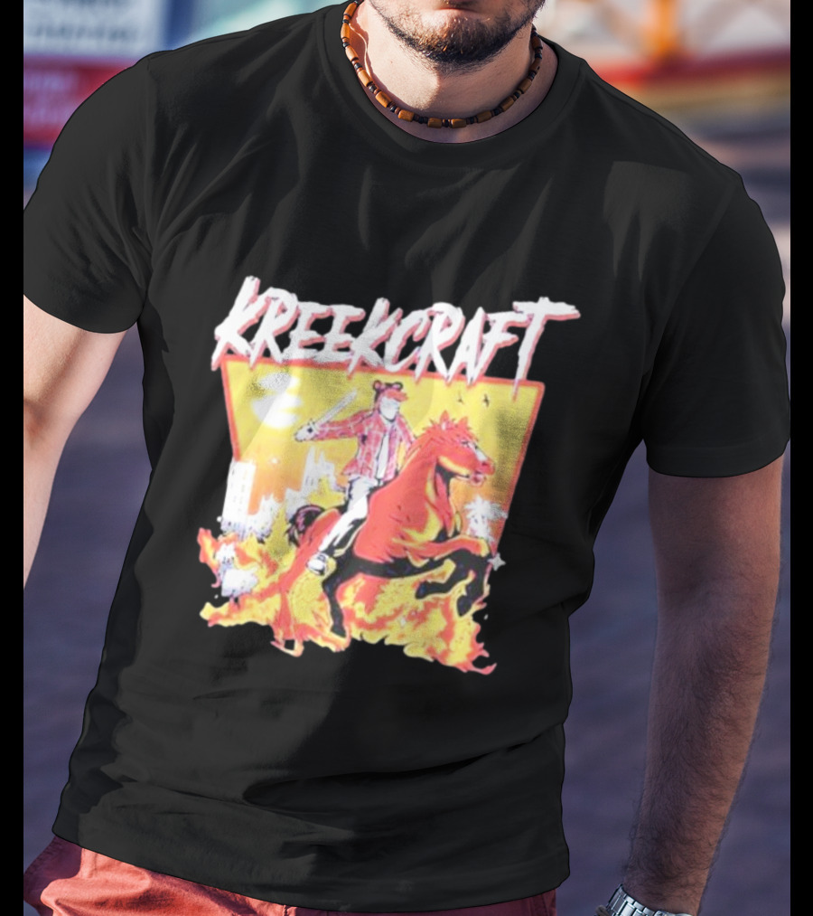 KreekCraft Fiery Horseback Adventure T-Shirt
