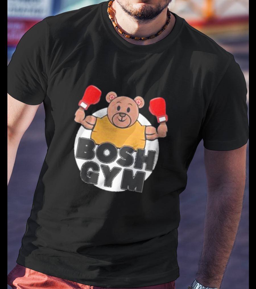 Bosh Gym Bear With Boxing Gloves T-Shirt