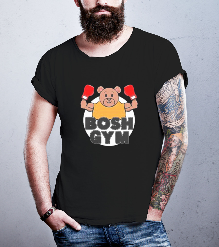 Bosh Gym Bear With Boxing Gloves T-Shirt