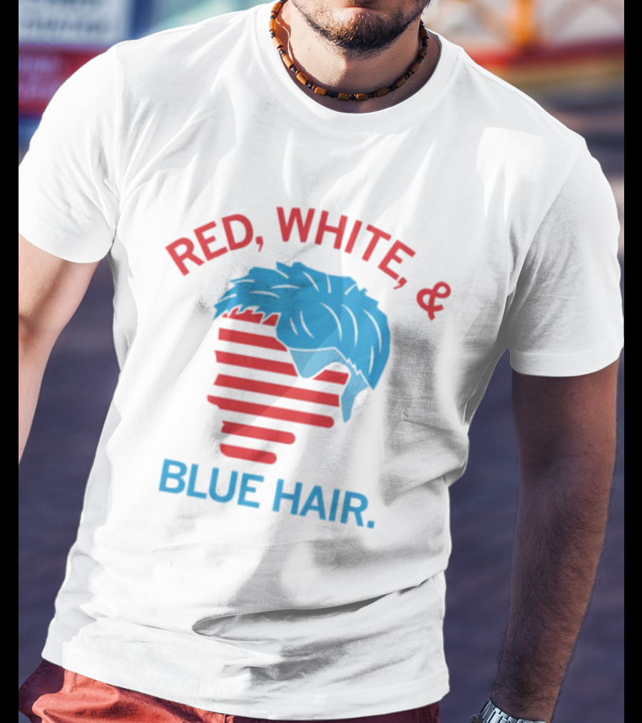 Red White And Blue Hair T-Shirt