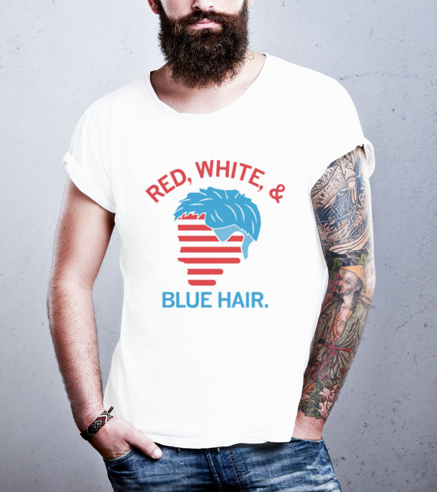 Red White And Blue Hair T-Shirt