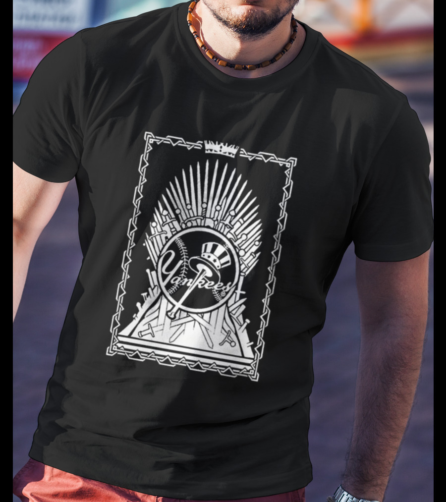 New York Yankees Game Of Thrones Yankees Iron Throne T-Shirt