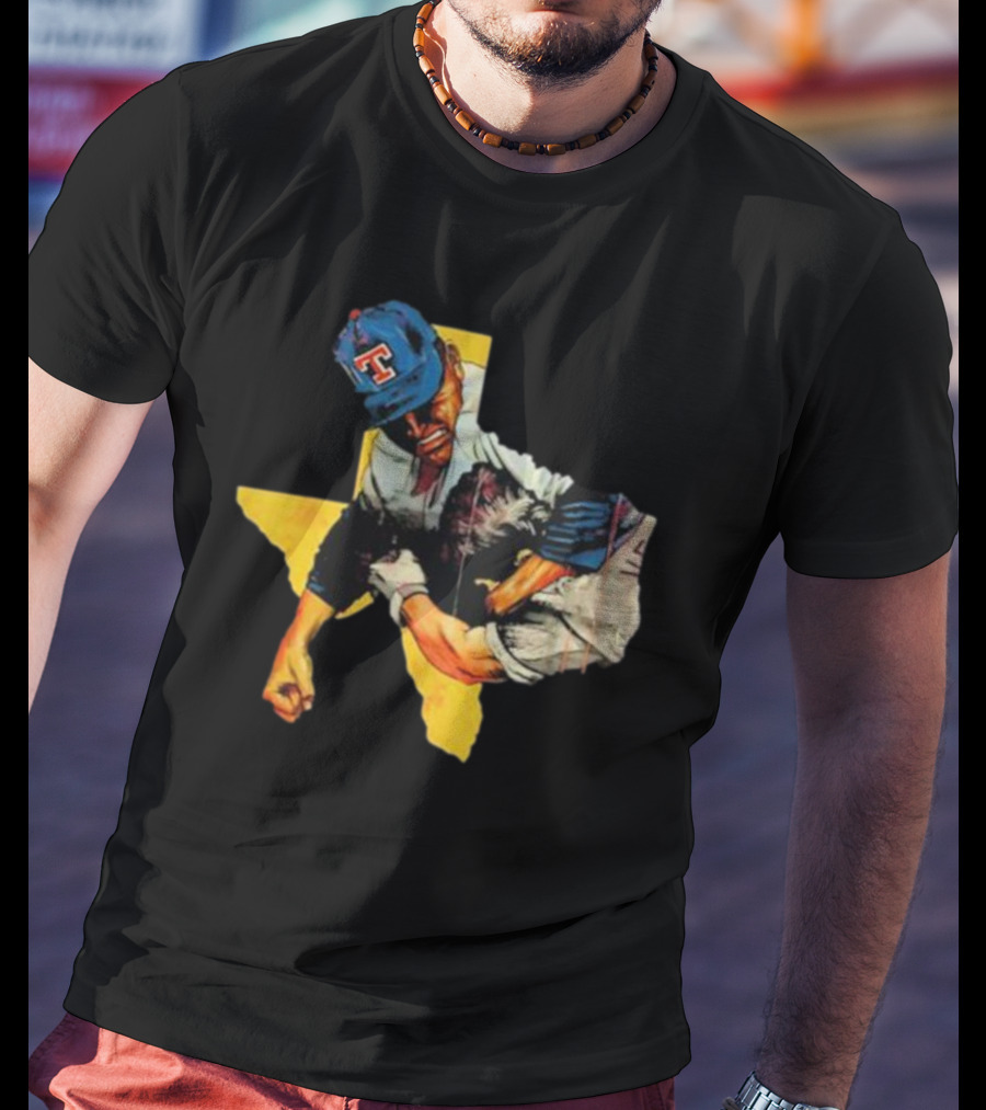 Nolan Ryan Robin Ventura Texas Baseball Fight Iconic Moment T-Shirt