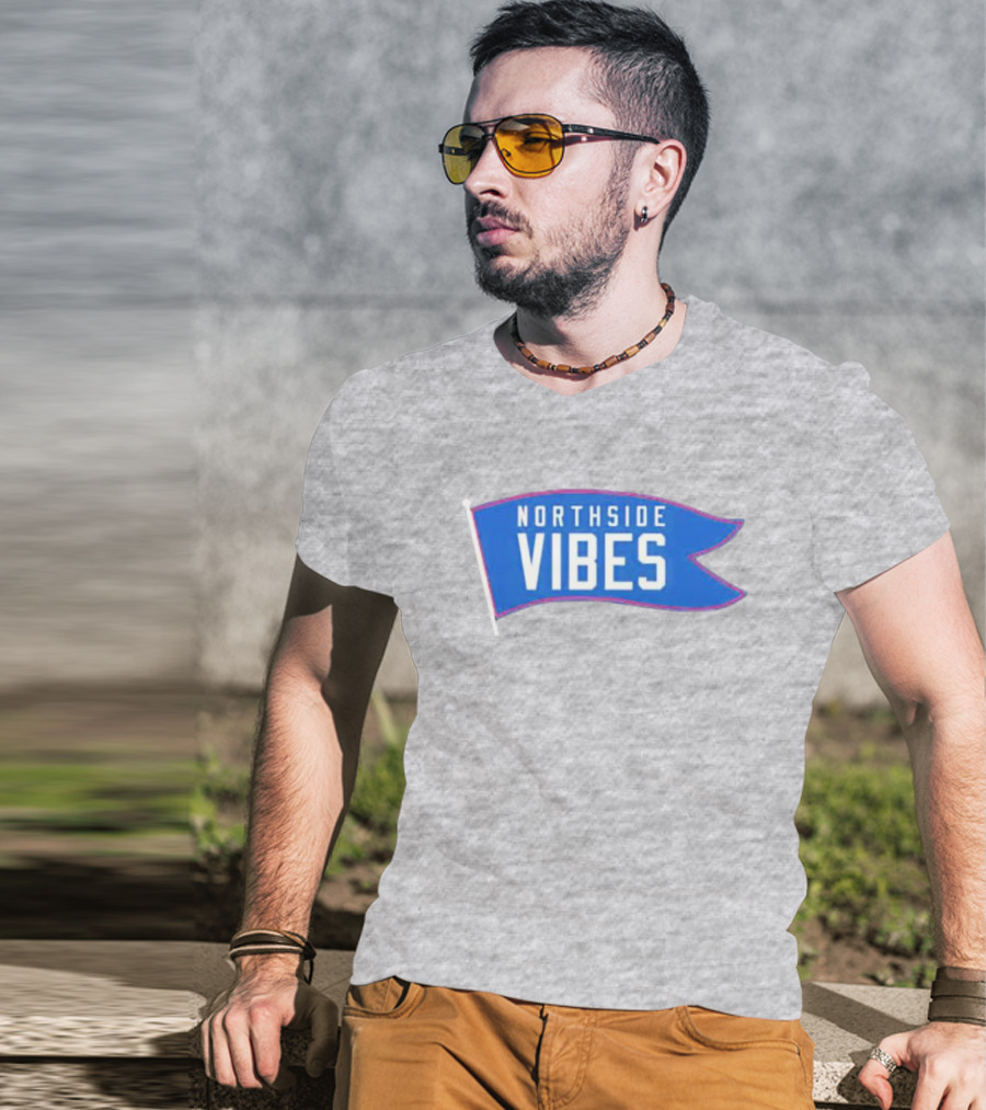 Northside Vibes Chicago Blue Flag T-Shirt