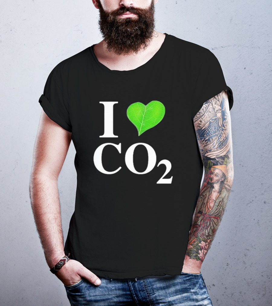 Leaf I Love CO2 Environment Statement Climate Change Awareness T-Shirt