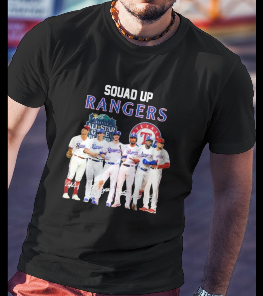 Squad Up Rangers Seattle All-Star Game Texas T-Shirt
