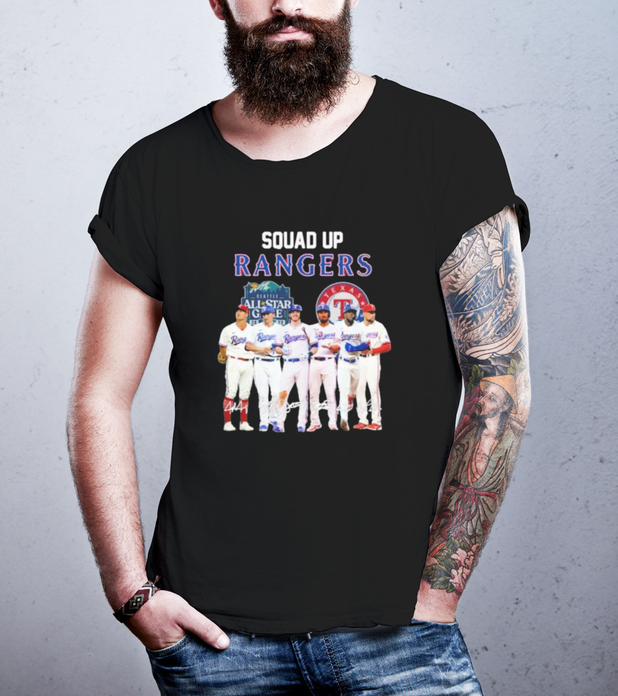 Squad Up Rangers Seattle All-Star Game Texas T-Shirt