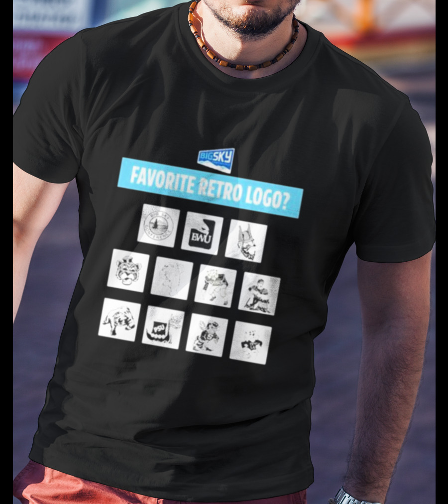 Big Sky Conference Favorite Retro Logo Collection T-Shirt