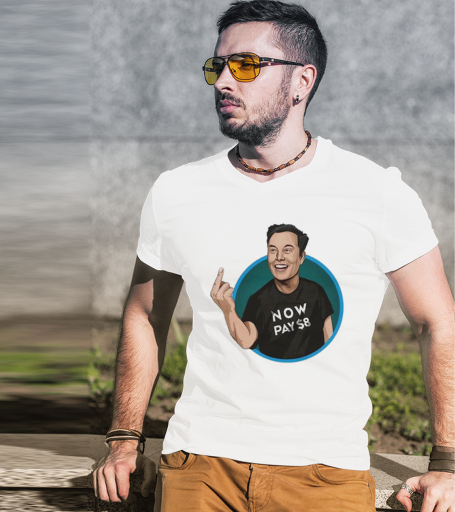 Elon Musk Now Pay $8 Circle Gesture T-Shirt