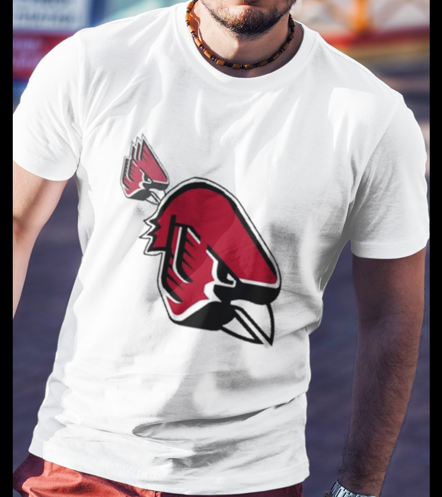 Ball State Cardinal With A Mustache Logo Concept T-Shirt