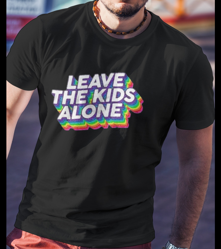 Gaysagainstgroomers Merch Leave The Kids Alone T-Shirt