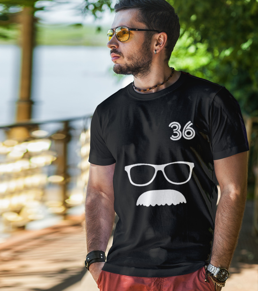 Trending Jays Fans Wearing 36 Davis Schneider Glasses And Moustache T-Shirt
