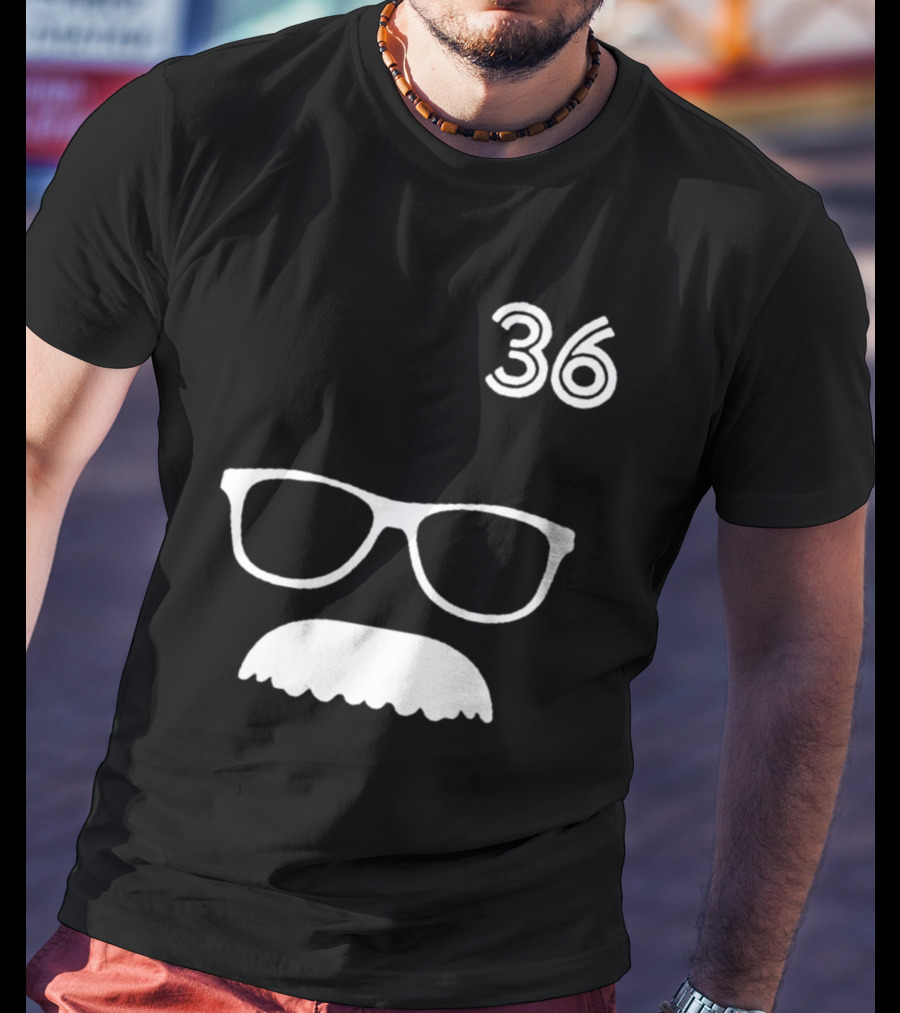 Trending Jays Fans Wearing 36 Davis Schneider Glasses And Moustache T-Shirt