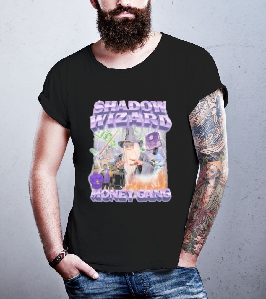 Shadow Wizard Money Gang Swagstimulus Magical Power Dollar Vibes T-Shirt
