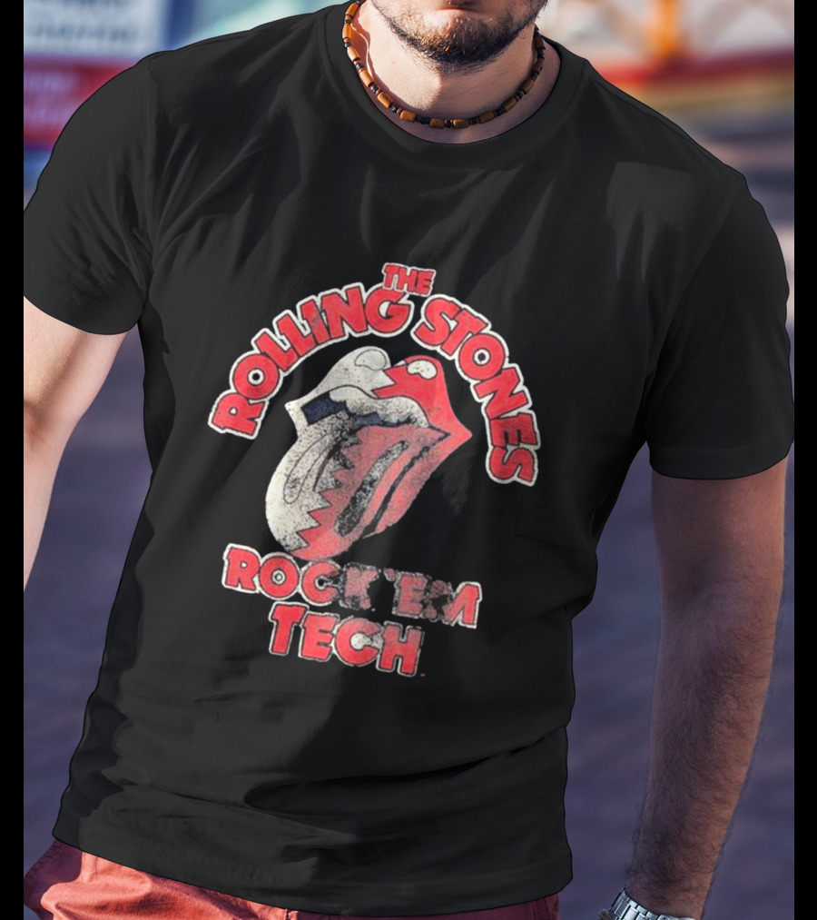 The Rolling Stones Rock 'Em Tech Texas Tech Red Raiders Livy Lu T-Shirt