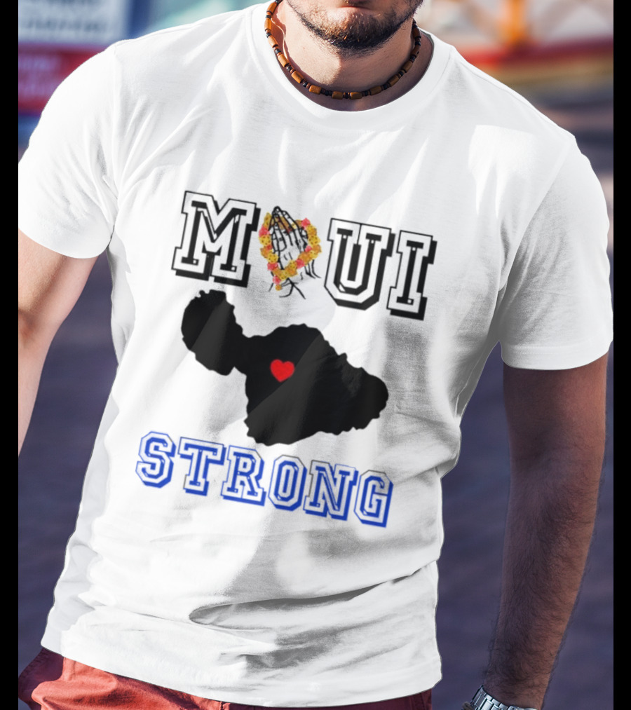 Maui Strong Support Hawaiian Island Lahaina Sunset Summer T-Shirt