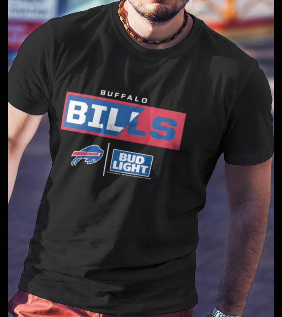Buffalo Bills Bud Light NFL Collaboration T-Shirt