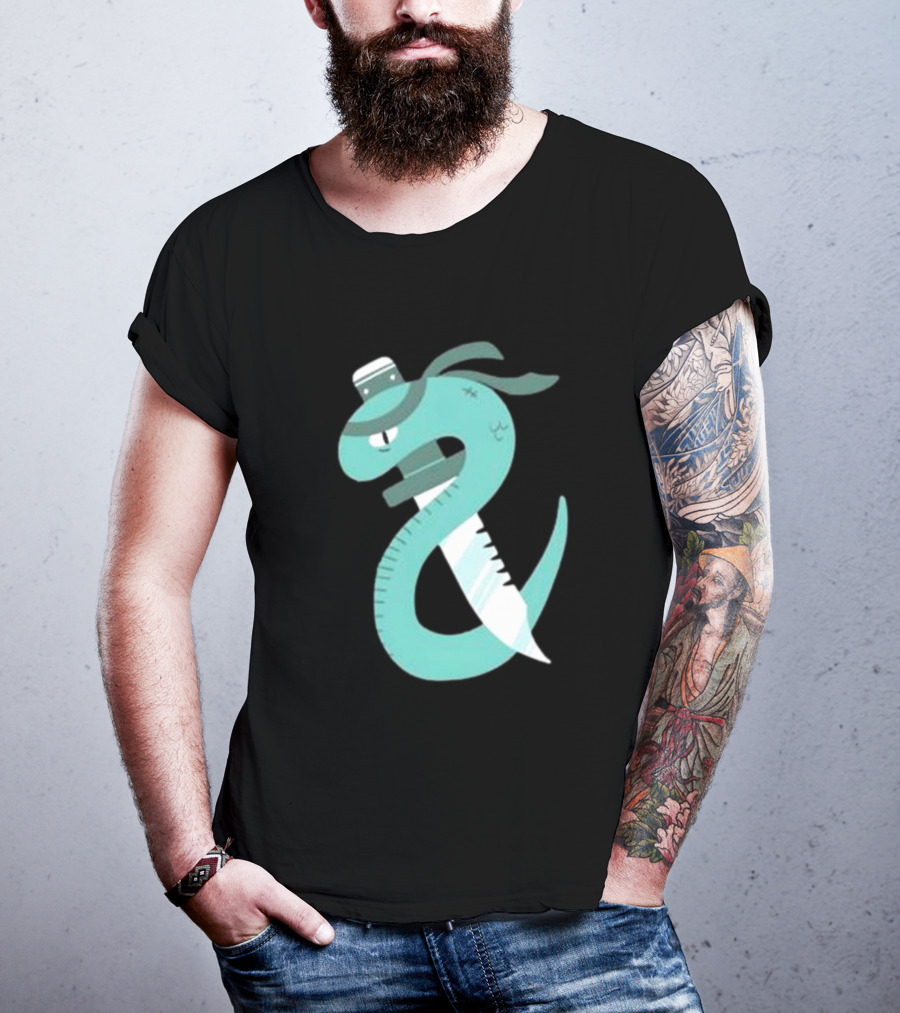 Eat More Snakes Karate Snake With Sushi Headband T-Shirt