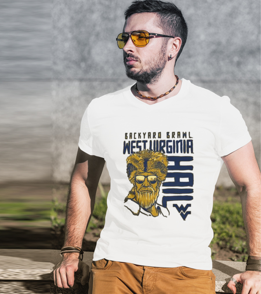 Backyard Brawl West Virginia Hail WVU Mountaineer T-Shirt