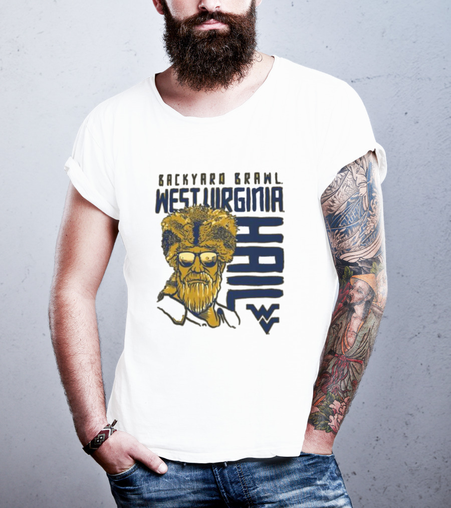 Backyard Brawl West Virginia Hail WVU Mountaineer T-Shirt