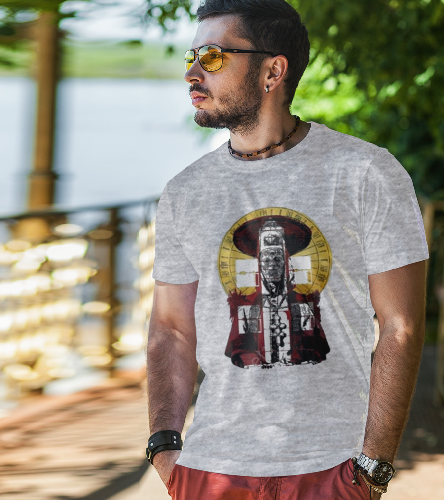 Dozens Of Rebel Moon Roman Numeral Halo Clergyman T-Shirt