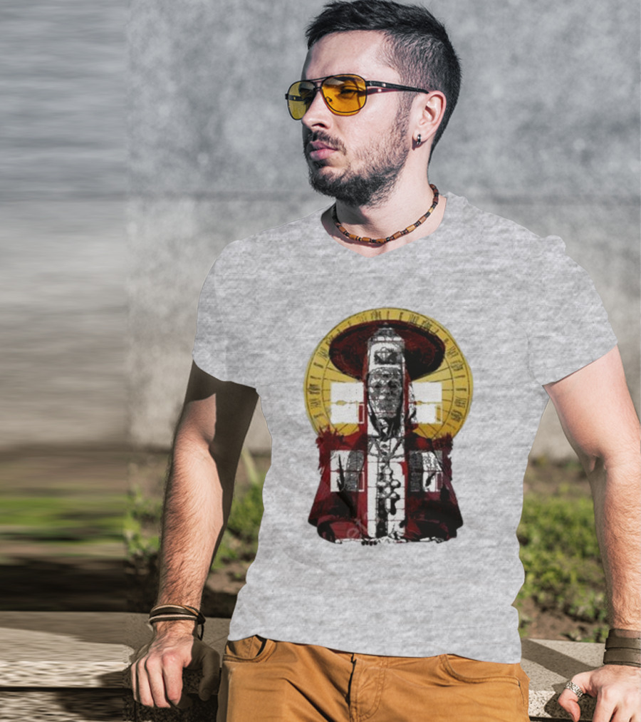 Dozens Of Rebel Moon Roman Numeral Halo Clergyman T-Shirt