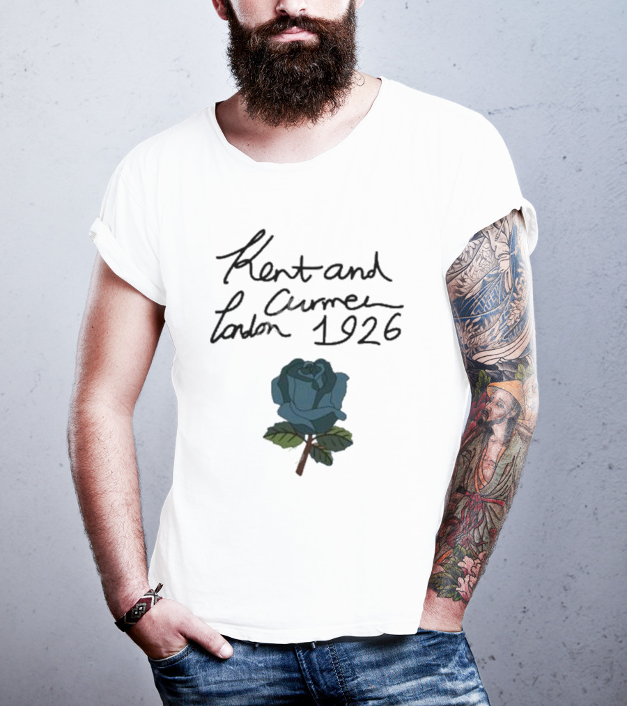Kent And Curwen London 1926 Blue Rose T-Shirt