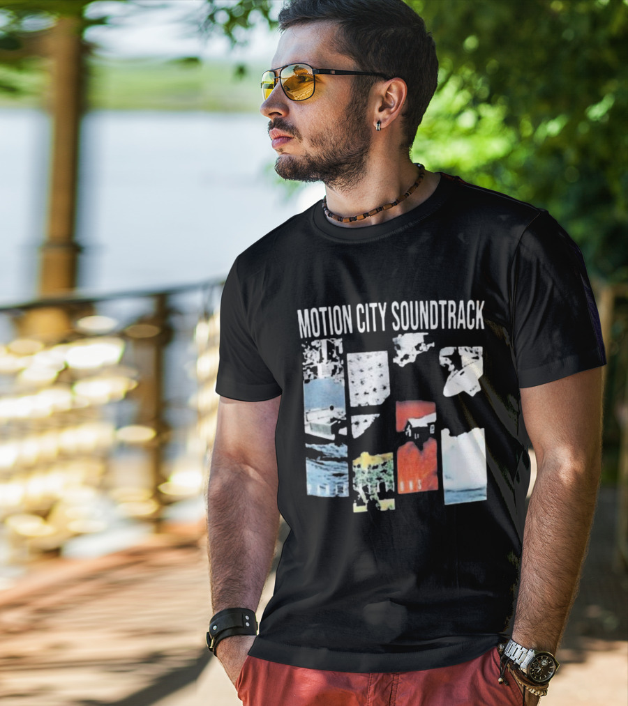 Motion City Soundtrack Panic Stations Album Art Collage T-Shirt
