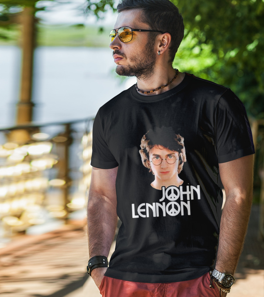 John Lennon Shitheadsteve Peace Symbol Glasses T-Shirt