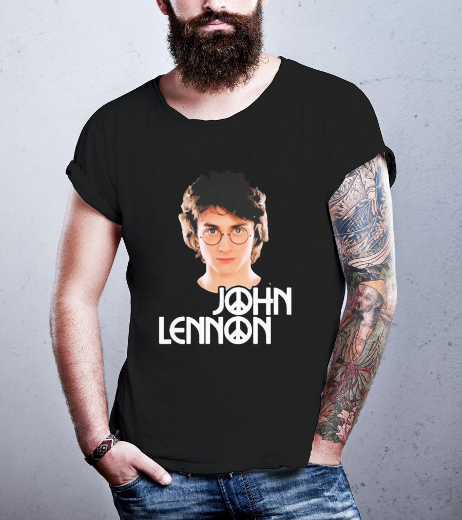 John Lennon Shitheadsteve Peace Symbol Glasses T-Shirt