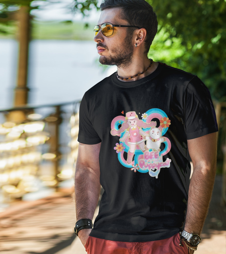 Bee And Puppycat Sunkissed Space Floral Friendship Adventure T-Shirt