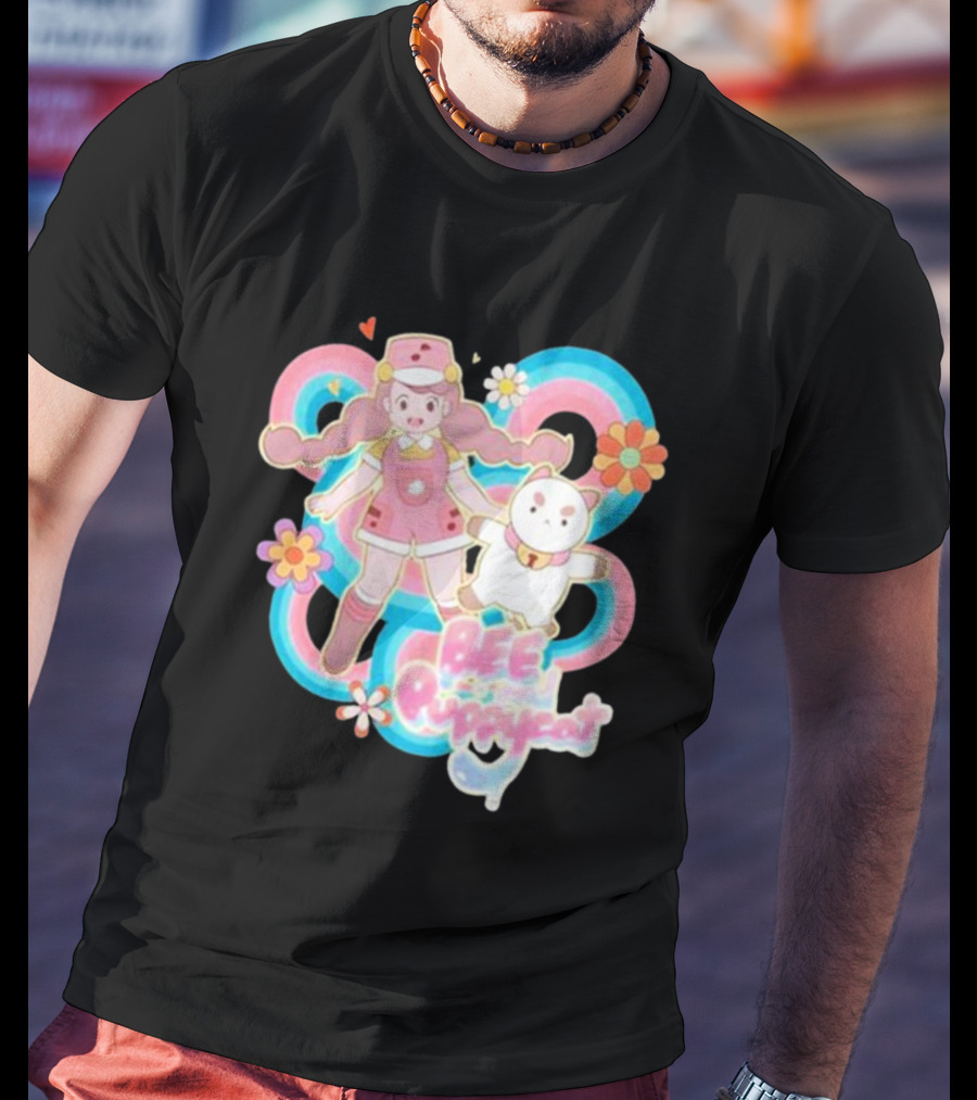 Bee And Puppycat Sunkissed Space Floral Friendship Adventure T-Shirt