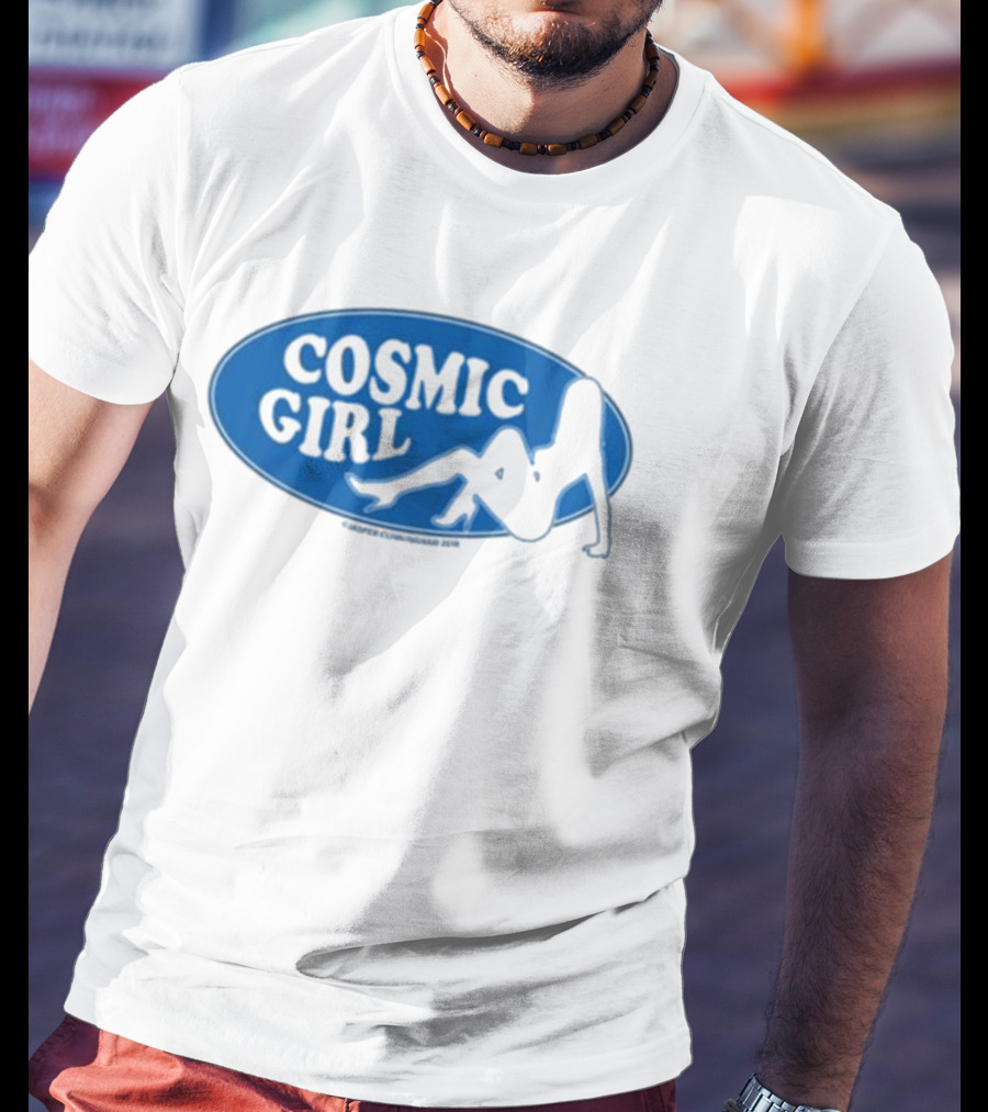 Danahleya Wearing Jasper Cunningham Cosmic Girl T-Shirt
