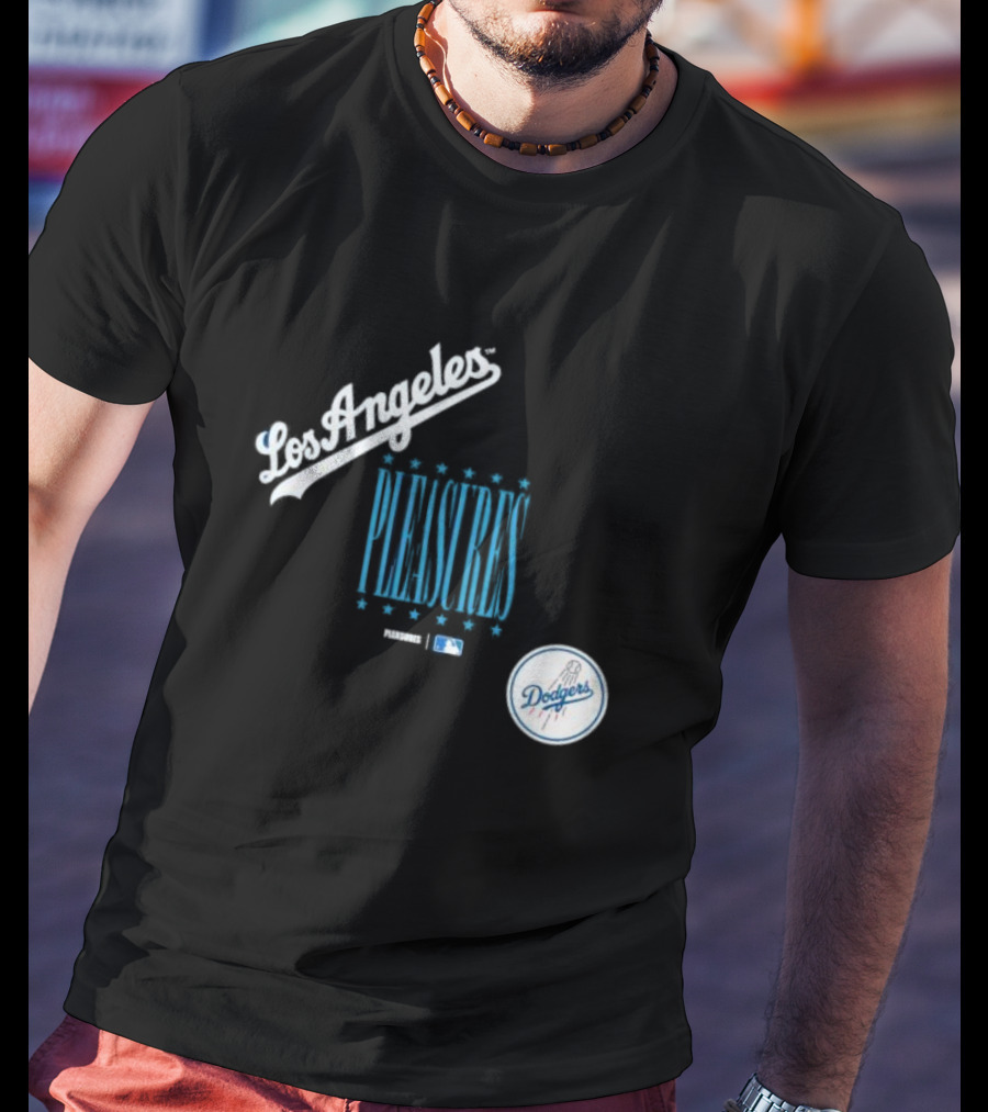 Los Angeles Dodgers PLEASURES MLB Collaboration T-Shirt