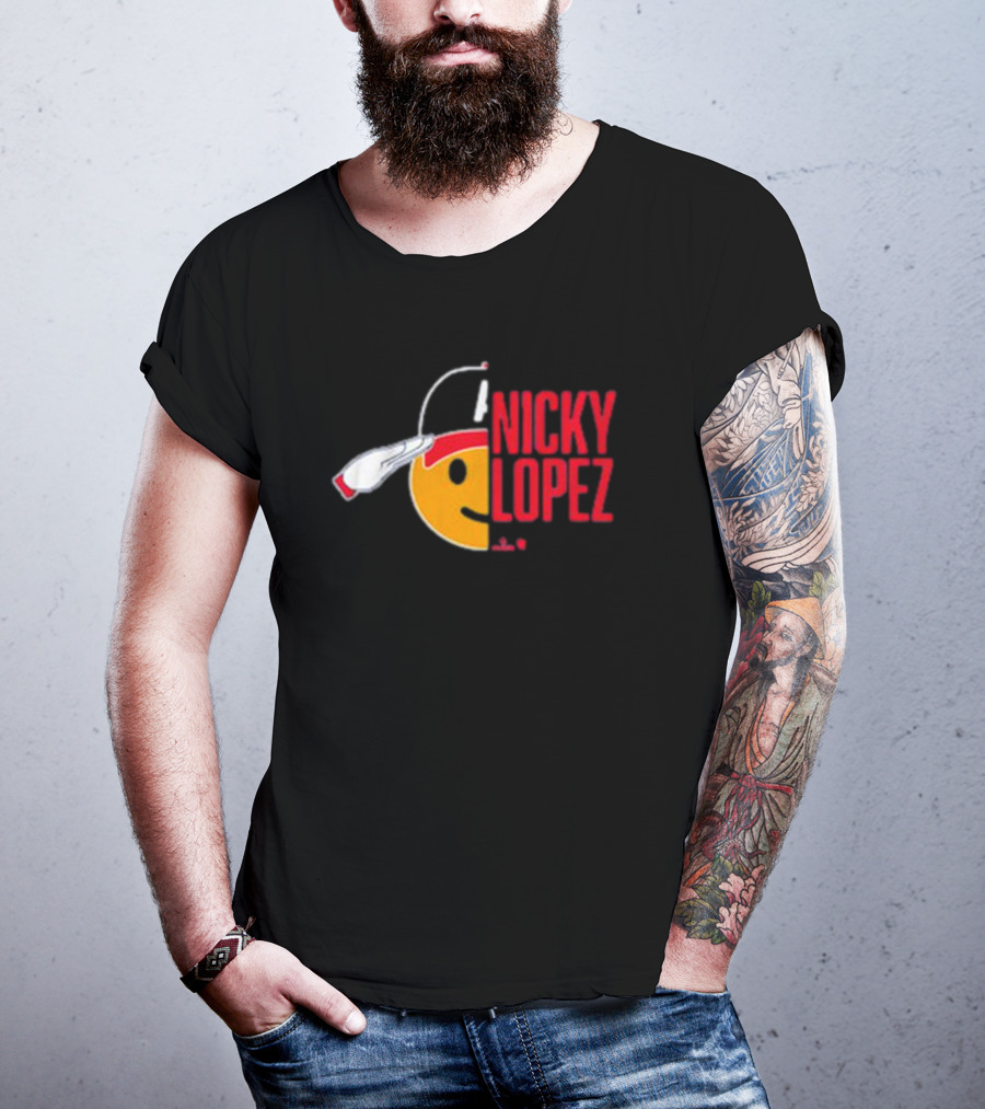 Nicky Lopez Salute Icon Atlanta Braves T-Shirt