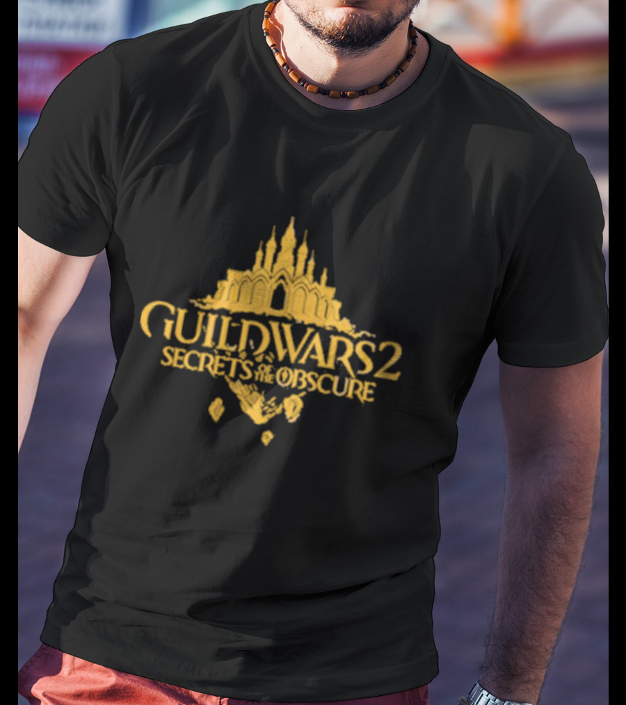 Guild Wars 2 Secrets Of The Obscure Castle Silhouette Fantasy T-Shirt