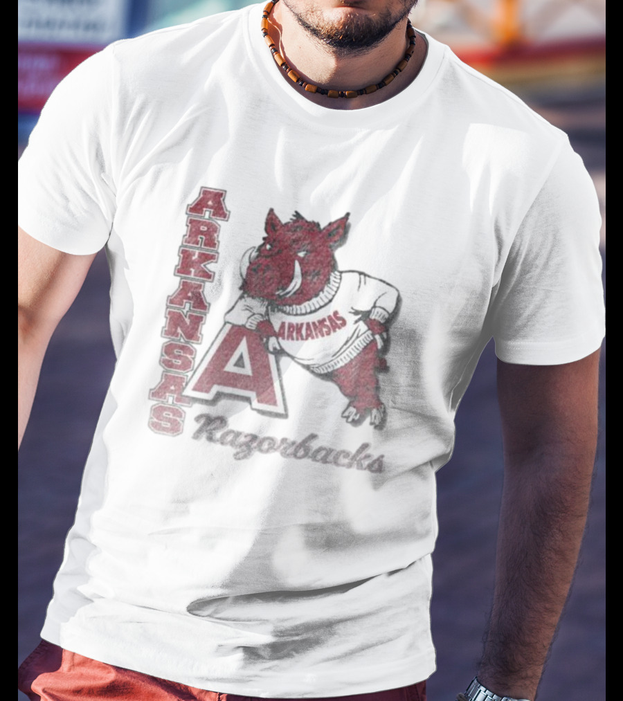Arkansas Razorbacks Vintage Phase Out Franklin T-Shirt