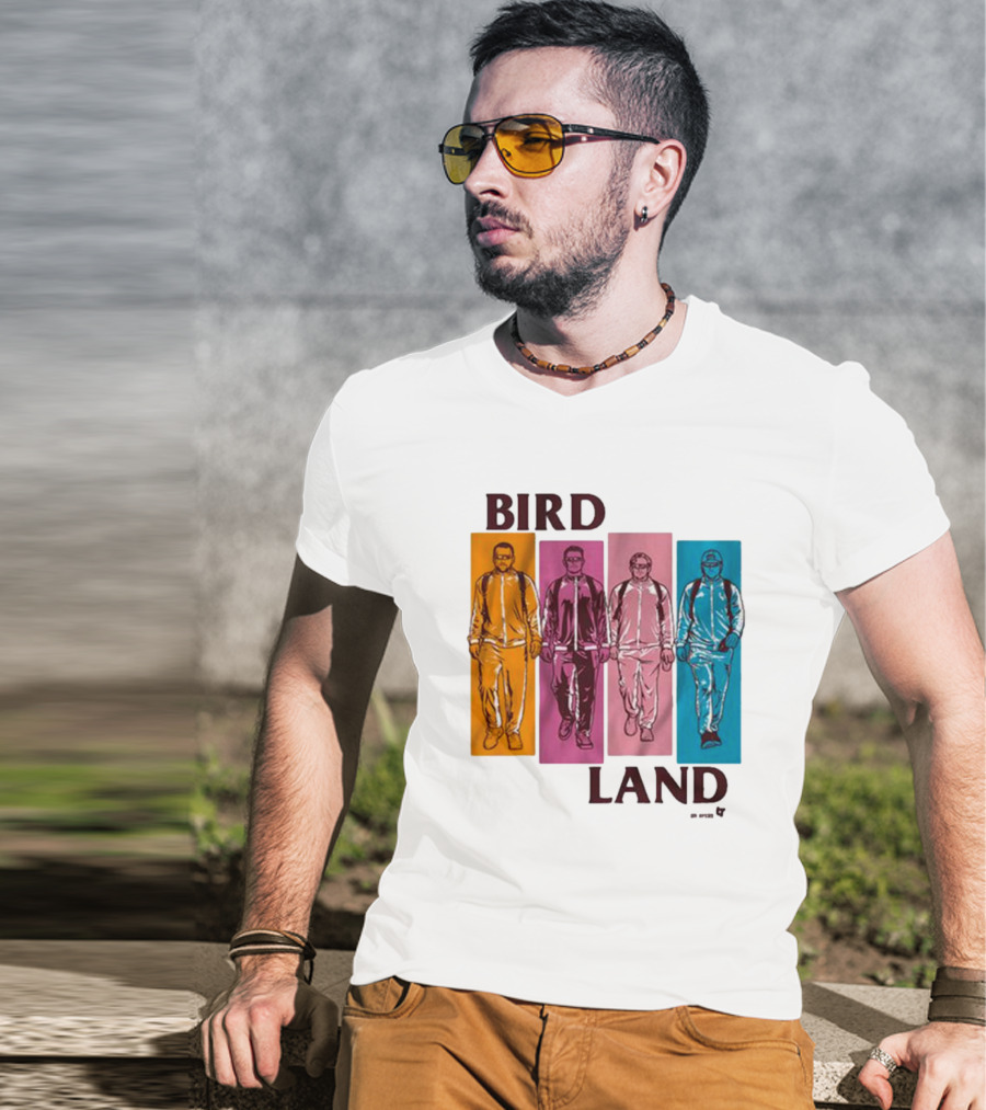 Birdland Bros Walking Color Panels T-Shirt