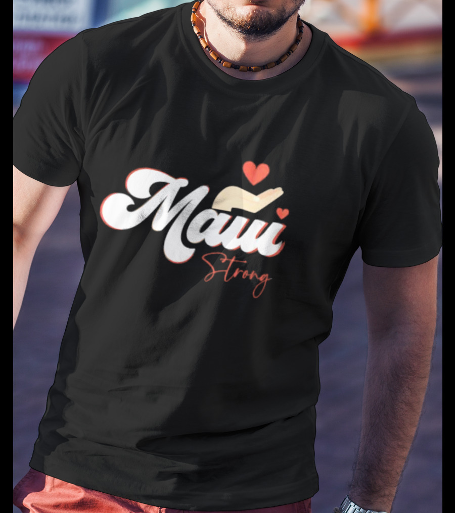 Maui Strong Vintage Hawaii Island I Love Hawaii T-Shirt