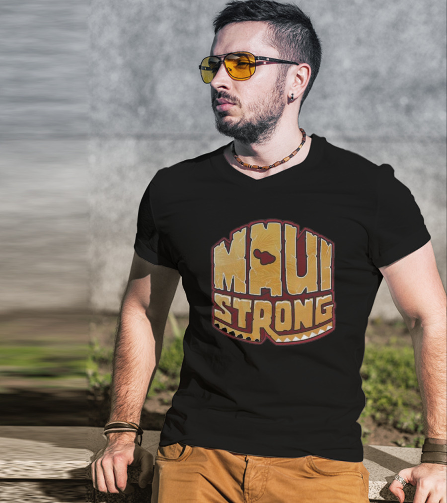 Maui Strong Fundraiser Lahaina Hawaii Shoreline Wildfire Support T-Shirt