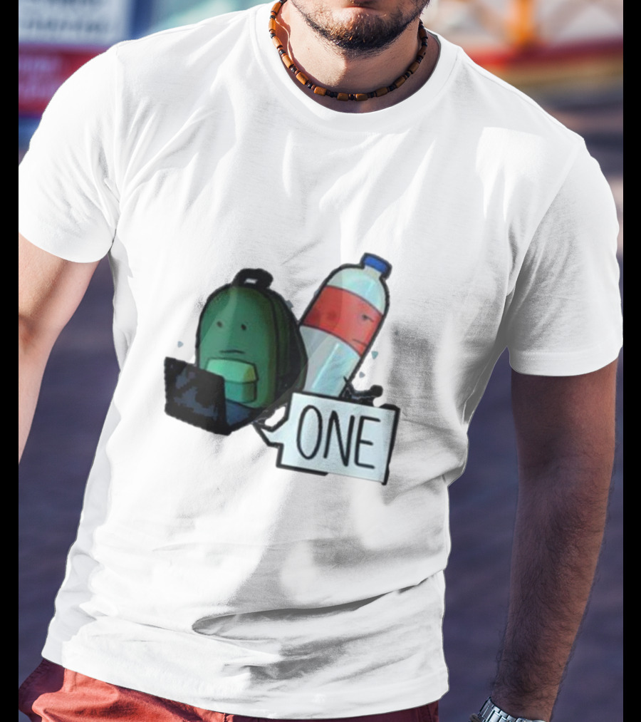 ONE Mystery Solvers Backpack And Bottle T-Shirt