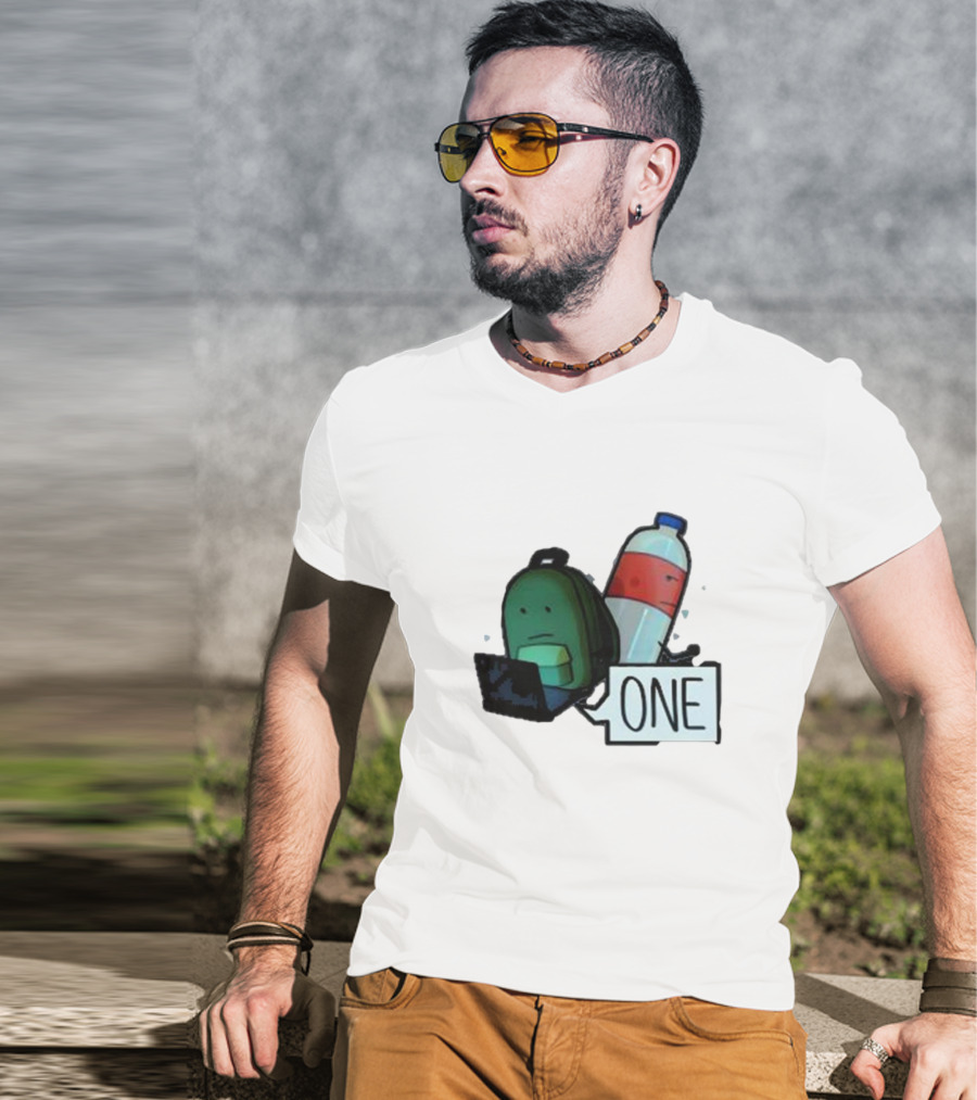 ONE Mystery Solvers Backpack And Bottle T-Shirt