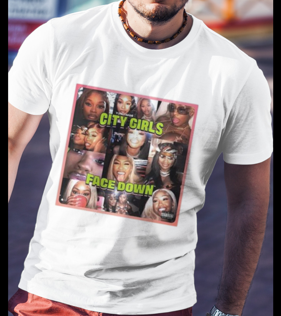 Citygirls Yung Miami Jt City Girls Face Down Parental Advisory T-Shirt