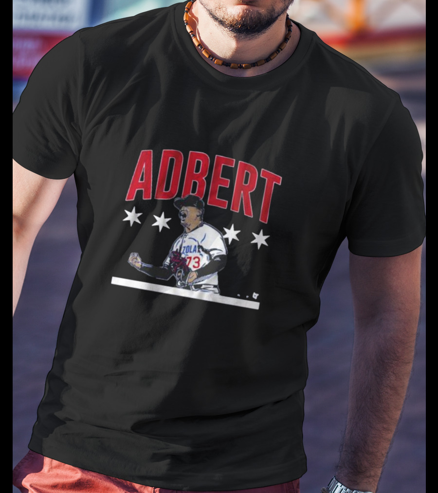 Adbert Alzolay Fist Pump Baseball Star Number 73 T-Shirt