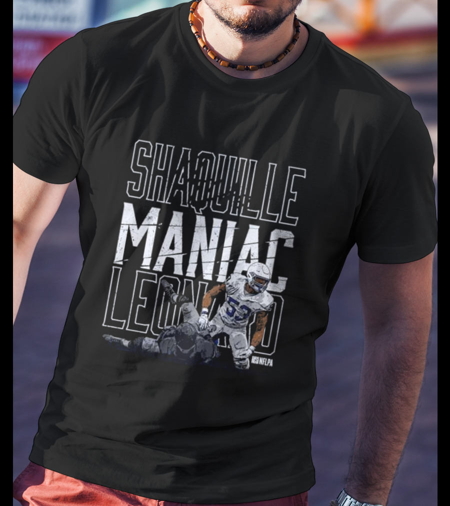Shaquille Leonard Maniac NFLPA Signature Indianapolis Colts T-Shirt